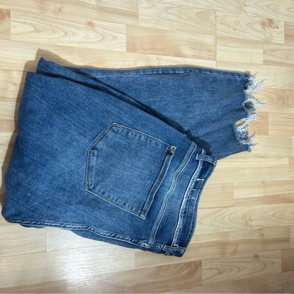 Judy Blue Womens high-waist, relaxed-fit, raw-hem denim jeans Size 22W - Picture 6 of 6
